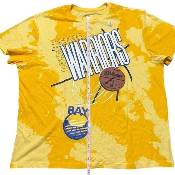 NBA Golden State Warriors Tie Dye Sports Fan Tee (Sz 1X) - Picture 4 of 5